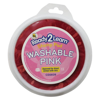 Circular Jumbo Pink Washable Stamp Pad