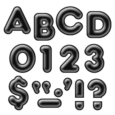 Black 4" 3-D Uppercase Ready Letters (discontinued)