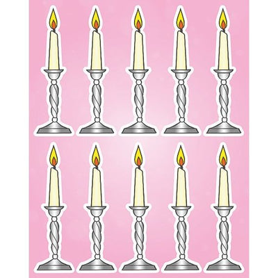 Candle Stickers 6/sheets