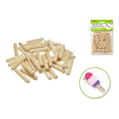 Wooden Dowel Pins 0.31" x 1 1/2" 40/pk (Closeout)