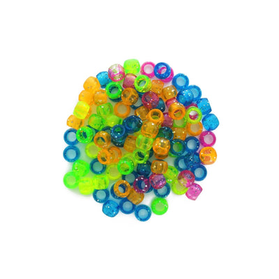 Pony beads neon assorted glitter mix 750 pcs