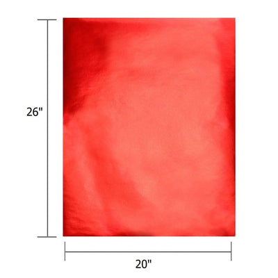 Large Metallic Foil Paper 20" x 26" 12/Sheets Red