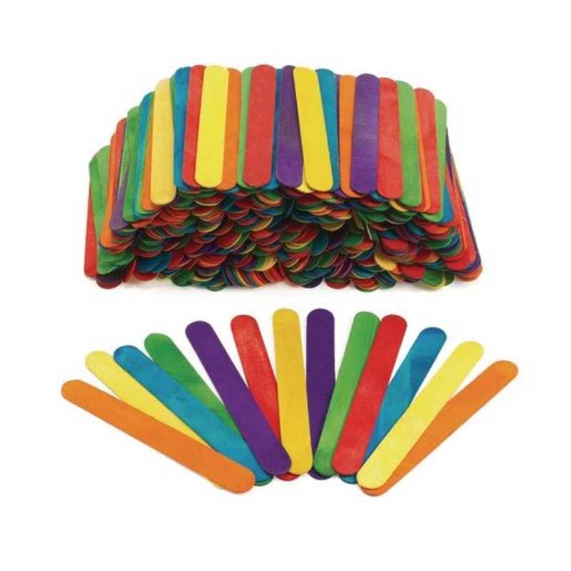 Giant Colored Craft Sticks 500 pcs 8" x 1"