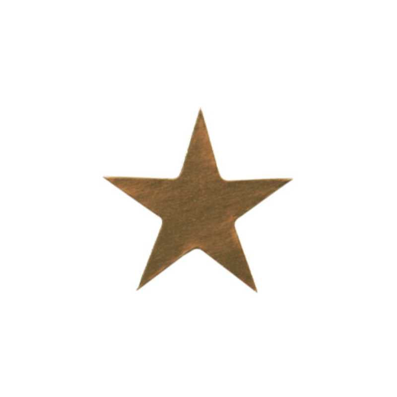 Gold Foil Star Stickers 1/2" 250/pk