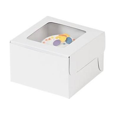 Paper White Cupcake Boxes 4 1/2" 12/pk.