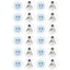 Snowflakes & Snowmen Stickers 20/pk