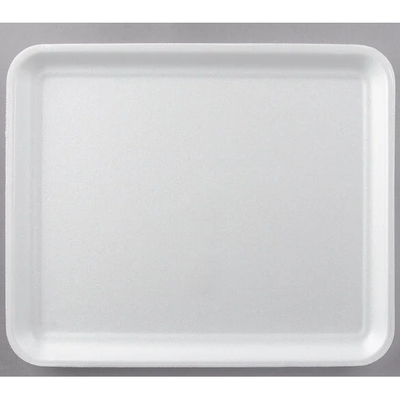 White Foam Meat Tray 11" x 9" x 1/2"  125/Case