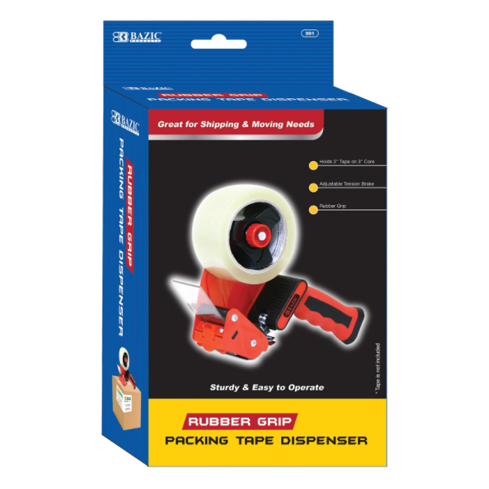 Rubber Grip Premium Comfort Packing Tape Dispenser