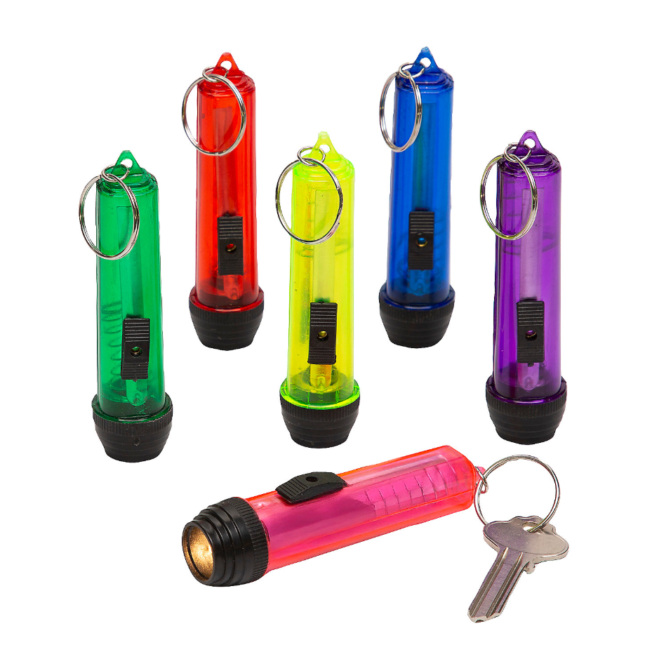 2 1/8" Flashlight Keychain 12/pk