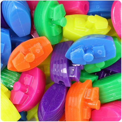 Boat Opaque Multi Beads 25mm 43 Pcs