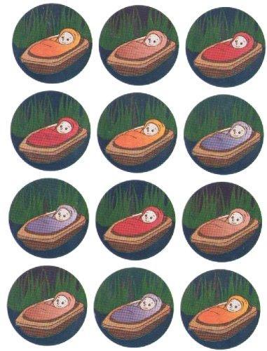 Stickers Baby Moshe 1 1/2" 10/sheets (closeout)