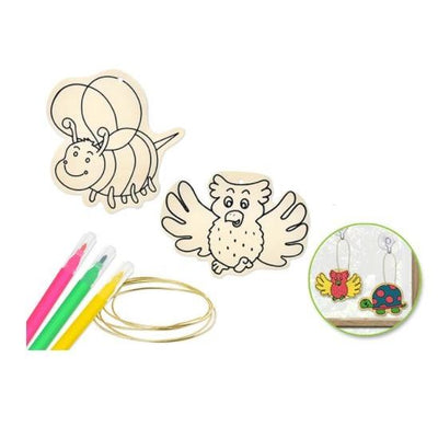 DIY Wood Flying Friends Ornament Kit With Mini Markers