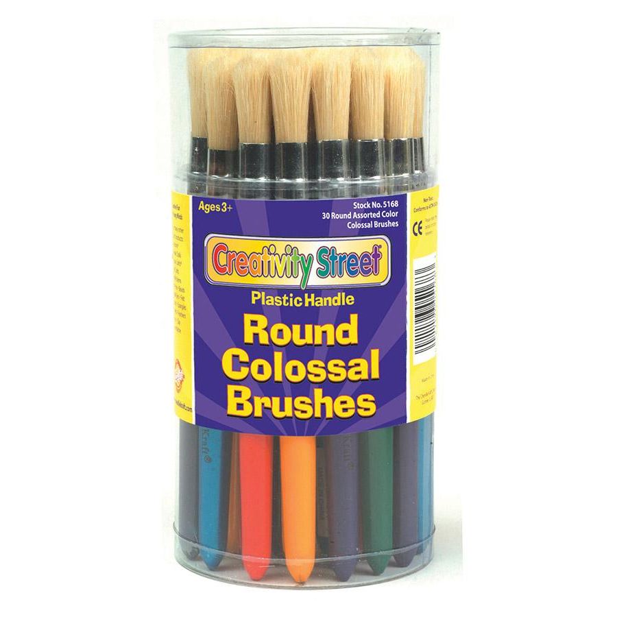 Colossal Brushes 7-1/4" Assorted Colors (10 Pack)