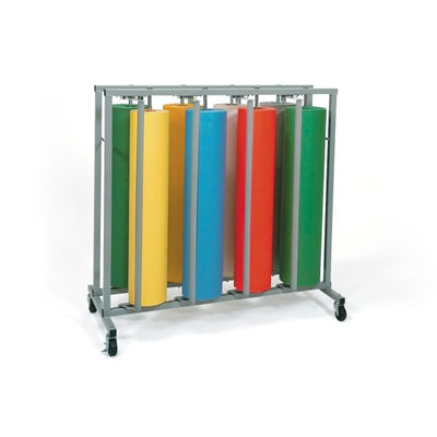 8-Roll Vertical Rack, Gray, 48-1/2"H x 47-1/2"W x 25"D, 1 Rack