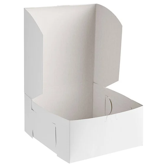 White Bakery Boxes 1/pc 10" x 10" x 5"