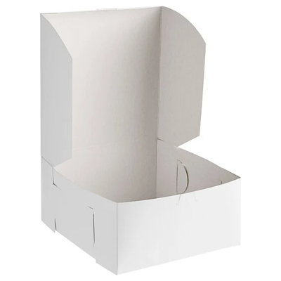 White Bakery Boxes 1/pc 10" x 10" x 5"