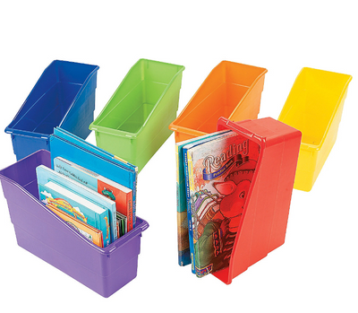 Classroom Book Bins 3.5" x 10 1/2" x 7 1/4" 6/pk