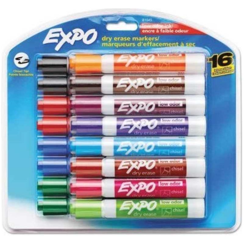 Expo Dry Erase Markers Assorted Chisel Tip (36 Pack)