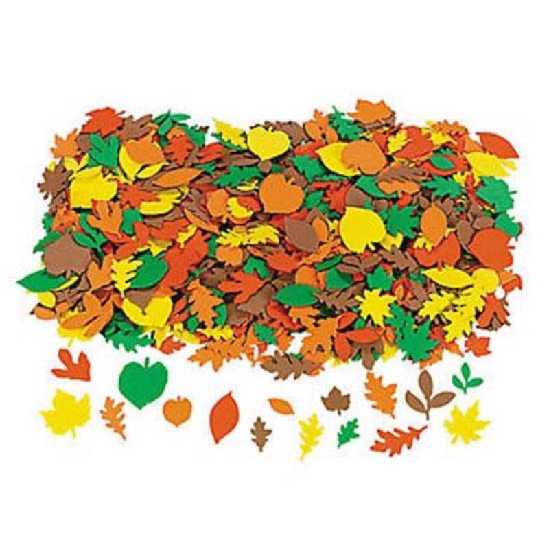 Fabulous Foam Fall Adhesive Leaf Shapes 500/pk