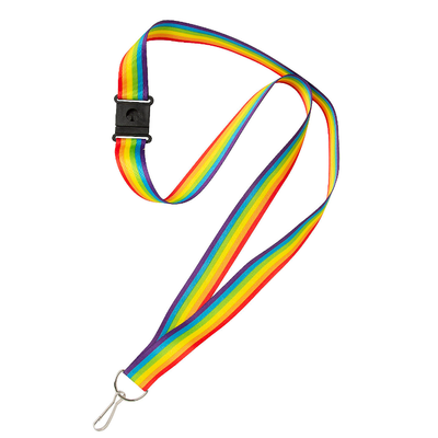 Rainbow Breakaway Lanyards 12/pk
