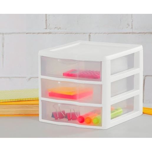 Sterilite 3 Drawer 7"x8" High 7"