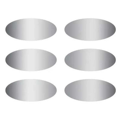 Ovals Scratch Off Stickers 2 1/2" x 1" 180/pk