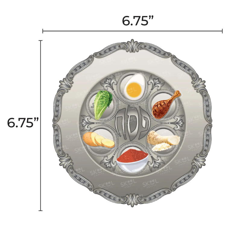 Seder Plate Cutouts With Symbols 6 3/4" 20/pk