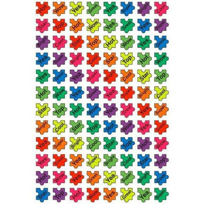 Puzzle Praiser Super Shape Stickers 7/16" (8 Sheets)