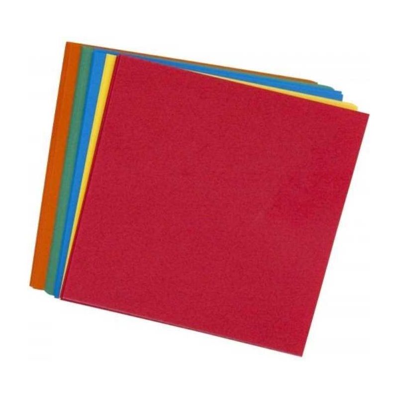 5" Paper Squares 5 Ass. Colors