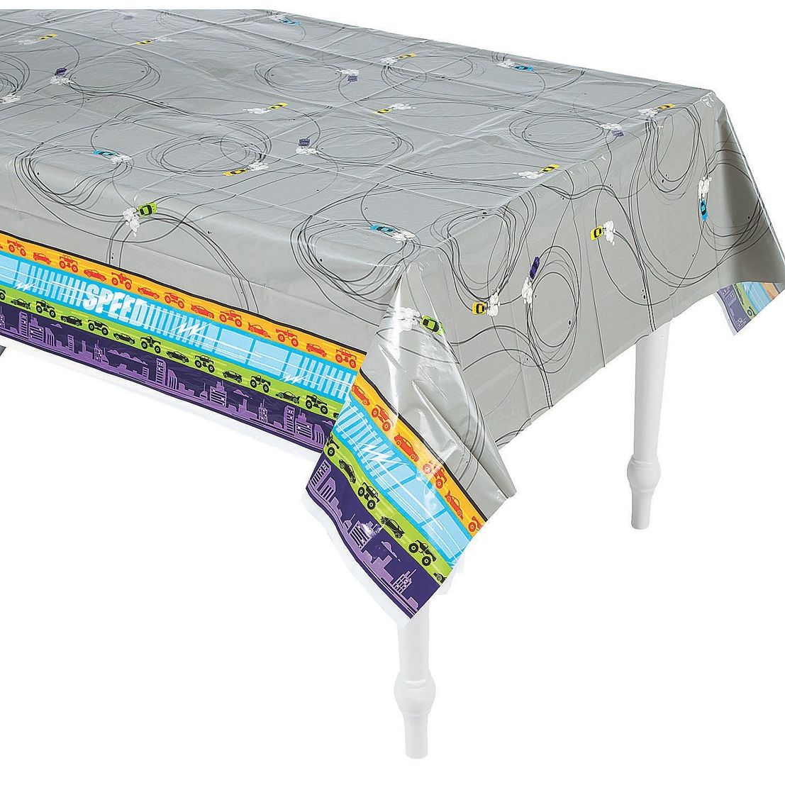 Cars & Trucks Tablecloth 54" x 108" - 1 Pc.