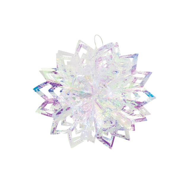 Iridescent Starburst Hanging Decorations 8" 3/pk