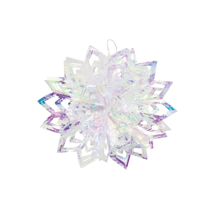Iridescent Starburst Hanging Decorations 8" 3/pk
