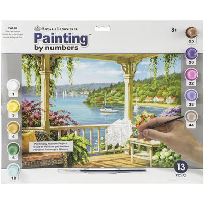 Paint By Number-Silver Lake Veranda  15 " x 11 1/4"