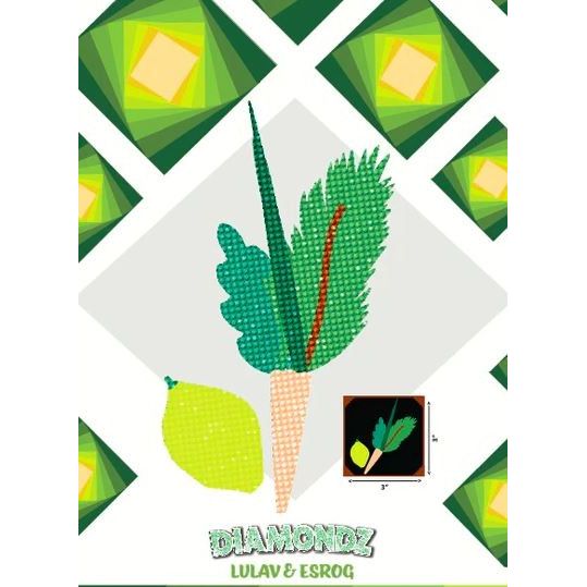 Lulav And Esrog Diamondz 3" x 3"