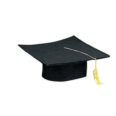 Kids’ Black Felt Graduation Hats 36 Pc.