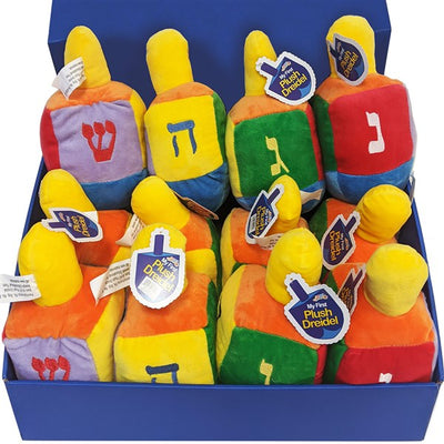 Large Plush Dreidel  3.5" x 3.5" x 8"