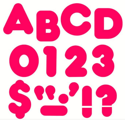 Hot pink 2" letterings (discontinued)