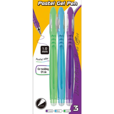 Gel Pen 3pc pastel