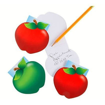 Apple shaped notepad 4" 25/pgs 24/pk (discontinued)