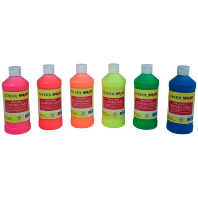 PAINT TEMPERA WASH FLUORESCENT PINT SET OF 6
