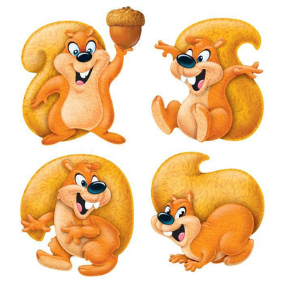 Silly Squirrels Classic Accents 6" 72/pk (closeout)