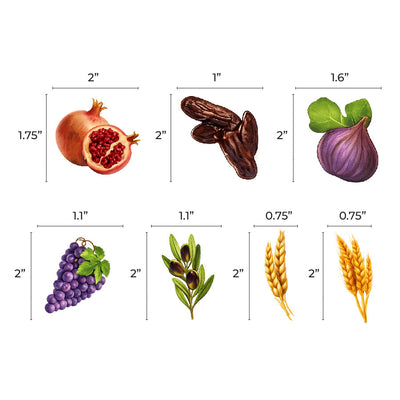 Shivas Haminim Cutout 2" 20/sets