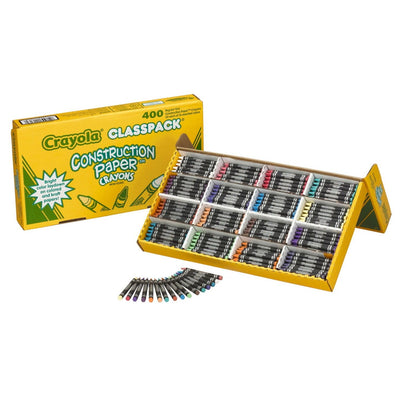 Crayola Construction Paper Crayon Classpack 16 Colors 400/pk