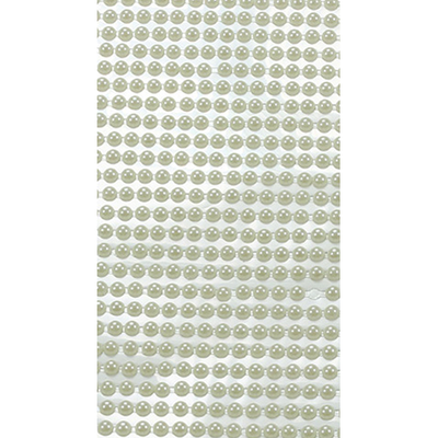Adhesive Rhinestone Pearls Ivory 5mm 646/pk