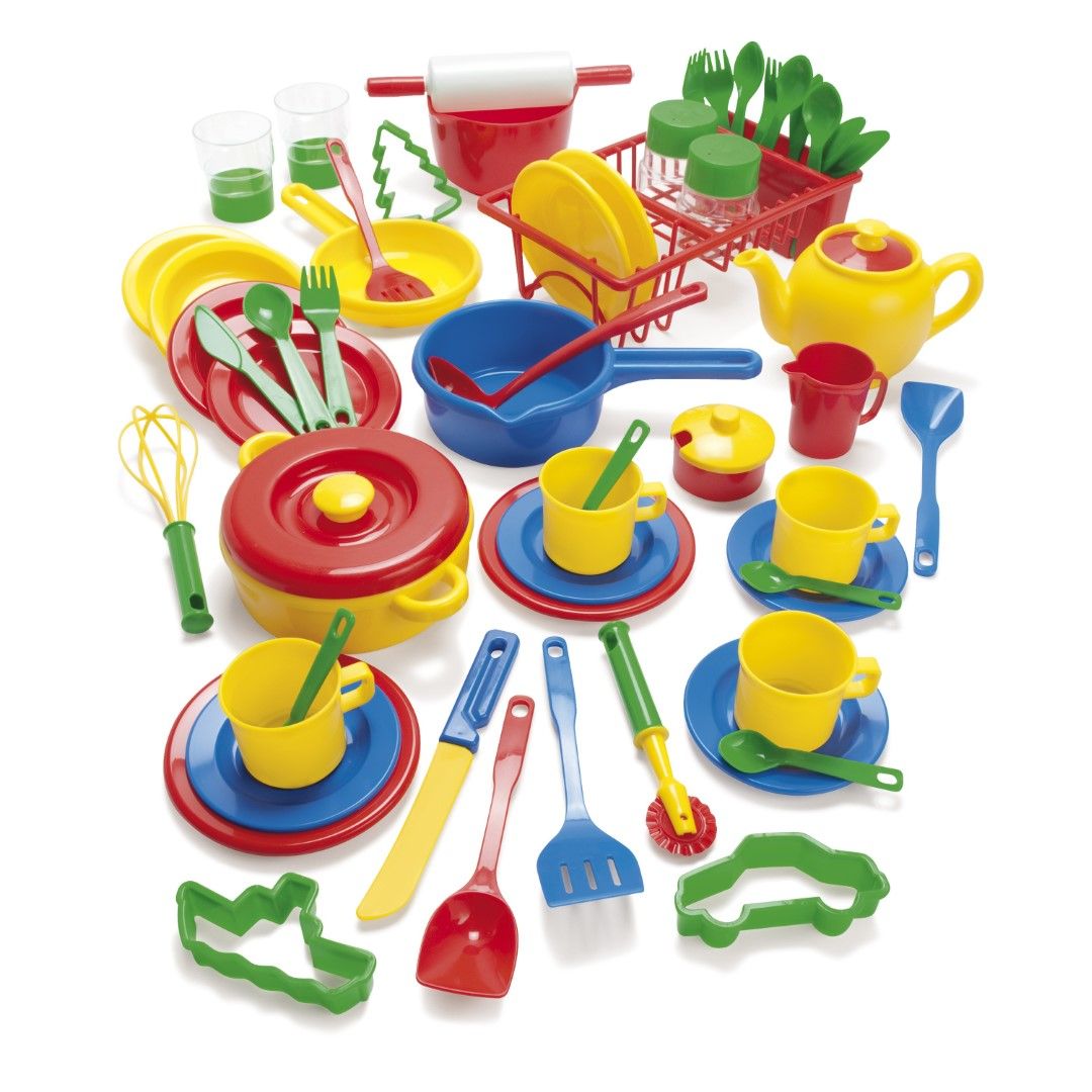 Kitchen Plastic Play Set 59 pcs