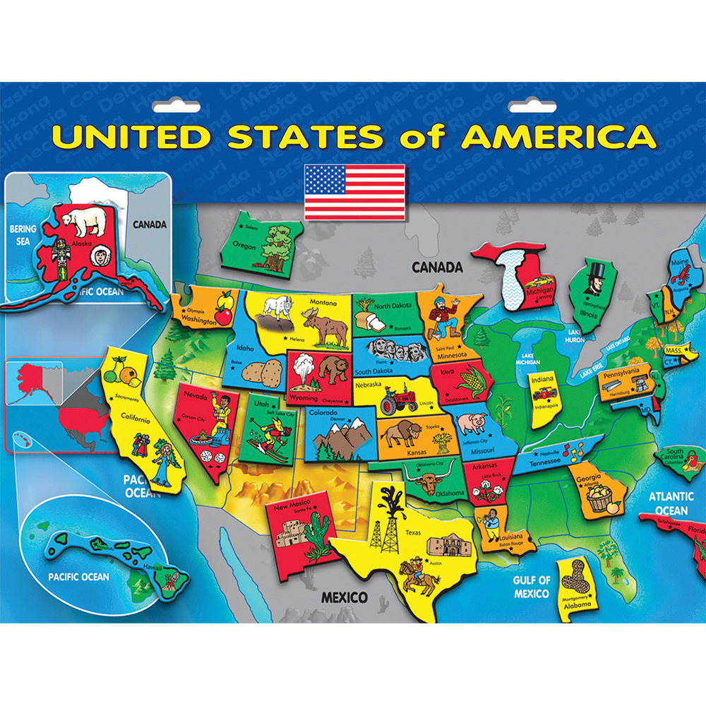 Magnetic USA Puzzle