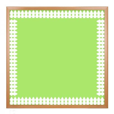 White Fence Border
