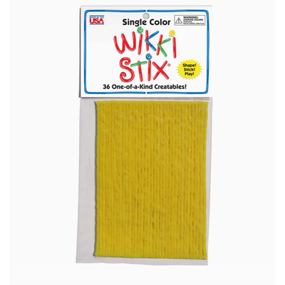 Wikki Stix Single Color Pak Yellow 6" 36/pk