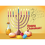 Happy Chanuka Poster Laminated 18" x 24"