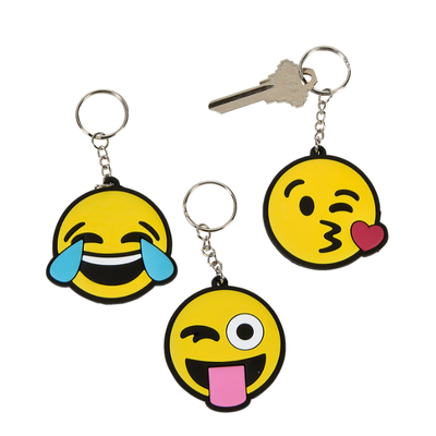 Emoji Keychain 2" 12/pk